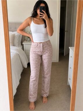 Cute Teddy Bear Pink Denims- 40” Inch Waist 🧸